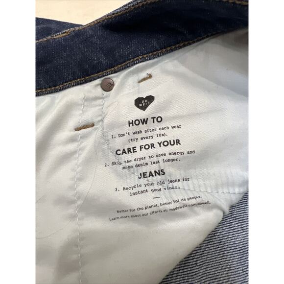 Madewell Size 30 Jeans Curvy High-Rise Skinny Blue EUC - Picture 10 of 10